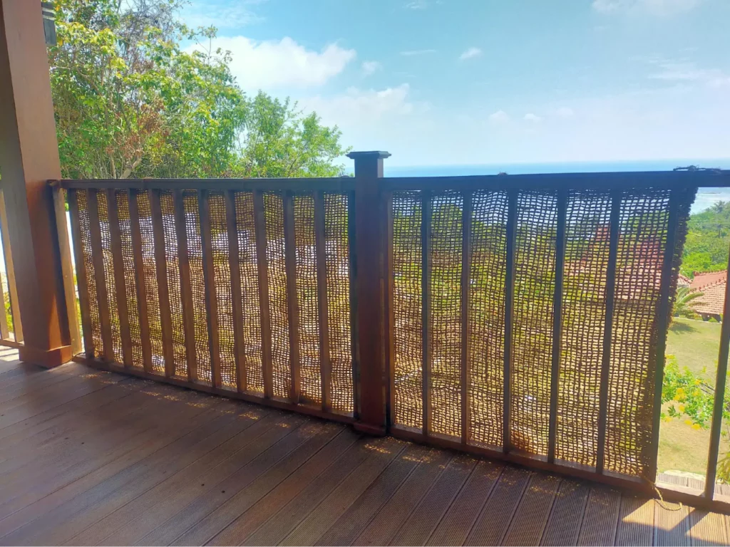 Coco shades sail Balcony and fencing